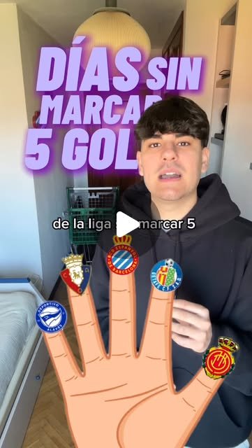 Días sin marcar 5 goles en un partido